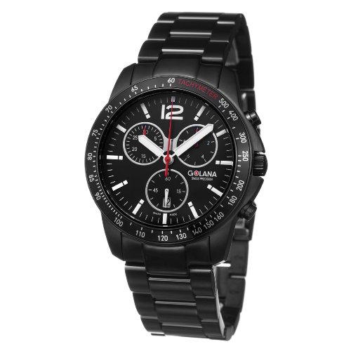 Golana Swiss Mens TE210-2 Terra Stainless Steel Chronograph Watch