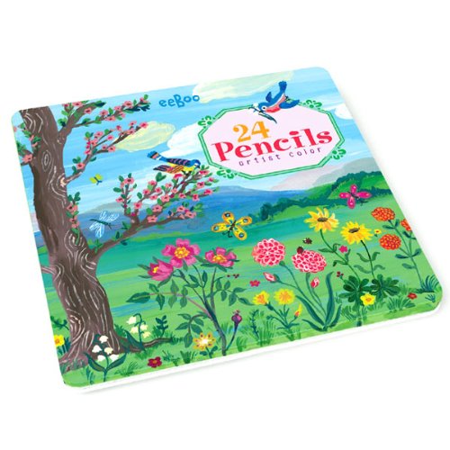 eeBoo Bird & Tree 24 Color Pencils