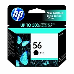 HP 56 Black Ink Cartridge in Retail Packaging (C6656AN#140)