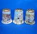 Birchcroft Porcelain China Collectable Thimbles - Set of Three Gold Polar Animals