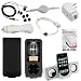 GTMax 2 Black Permium Durable Leather Case + Car AUX Stereo Cable + Mini Speaker + USB Car Charger + USB Home Charger + USB Data Cable + LCD Screen Protector + Stereo Candy Soft Gel Headset 3.5mm for Apple iPod nano 16GB 8GB 5th 5G Generation NEWEST MODEL