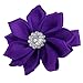 Grosgrain Ribbon Wrapped Alligator Baby Hair Bow Flower Clips (10 Pairs)