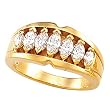14K Yellow Gold Diamond Anniversary Band - 1.25 Ct.