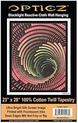 Cosmic Tunnel Blacklight Reactive Cloth Wall Hanging