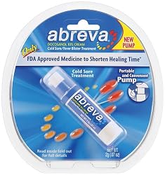 Abreva Cold Sore/Fever Blister Treatment, .07-Ounce Pump