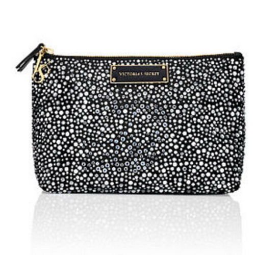Victoria s secret sparkle black cluth bag- fashion show…
