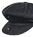 Men's Classic 8 Panel Wool Blend Newsboy Snap Brim Collection Hat