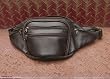 Leather fanny bag, 'Spatial Brown' Leather fanny bag, 'Spatial Brown'