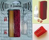 Stylus Needles & Record Cleaning Pack - Fits Steepletone Record Turntables (except 1200e/Edinburgh & original SRP1r). Fits: 2055/2055D, 3155DR, Cambridge, Canterbury, Columbus, E516 (Carlisle & Truro Encode), Hereford, Norwich*, Oxford, Retro USB, Salisbury, SMC6a, SMC7r, SMC99r, SMC386, SRP1r 09 (& some older SRP1R), Stratford, ST918, Rockette, Roxy 1*, Roxy 2*, Roxy 3*, Windsor, York (Pack: SBSK1 - to play 33 & 45 rpm speed vinyl records)