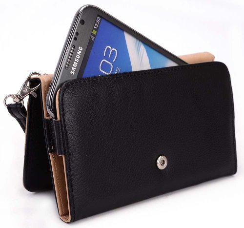 Wristlet Wallet with Detachable Strap and Credit Card Holder for BLU Life View, Life One X (2016) 5.2