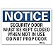 NoticeSign, ReflcSelfAdhVinyl, 14inWx10inH (2 Pieces)