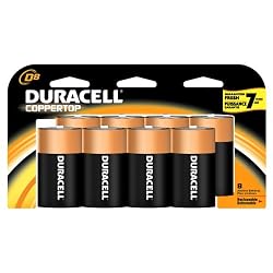 Duracell Coppertop Batteries D, 8-Count