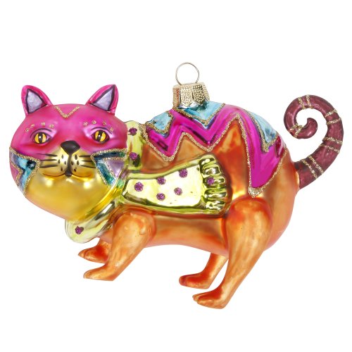Inge-glas 66076-1 Fat Furgie, Glas-Ornament 12 cm