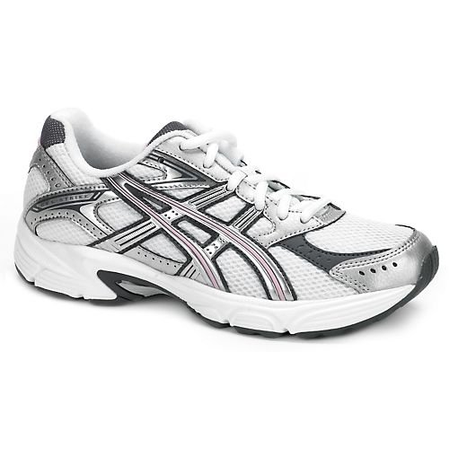 ASICS Women's GEL-Strike 2 Running Shoe,White/Lightning/Pink,8 B US