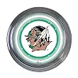 North Dakota Fighting Sioux Team 14" Neon Clock NCAA College Athletics Fan Shop Sports Team Merchandise