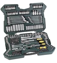 Mannesmann Steckschlüsselsatz 0,6 cm (0,25 Zoll) + 0,95 cm (3/8 Zoll) + 1,27 cm / (1/2 Zoll) Antrieb, 215-teilig