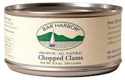 Bar Harbor All Natural Chopped Clams, 6.5-Ounce Cans (Pack of 12)