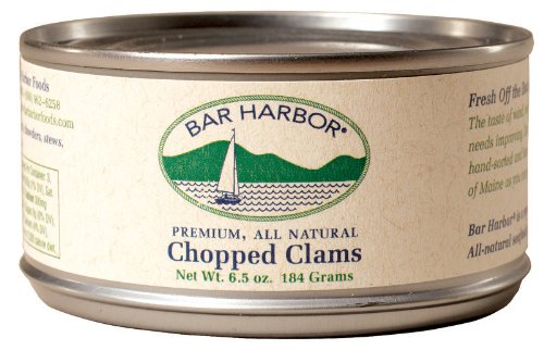 Bar Harbor All Natural Chopped Clams, 6.5-Ounce Cans (Pack of 12)