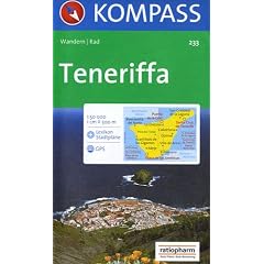Kompass Karten, Teneriffa: Wander- , Bike-, Freizeit- und Stra�enkarte. GPS.