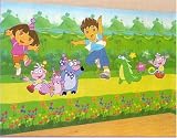 Dora the Explorer & Diego Room Wall Mural