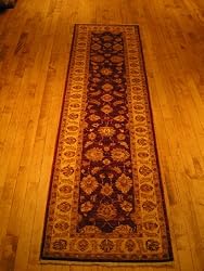 Handmade Pakistani Ghazani Sultanabad Rug 2'8"x9'4"