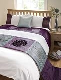KING SIZE DUVET SET BED PACK WITH MATCHING RUNNER & CUSHION COVER