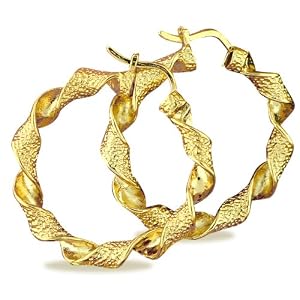 LIOR - Hoop Earrings - 18ct Gold Layered Diam.:3.5cm