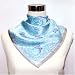 Satin Butterfly and Vine Print - Silk Bandana 21