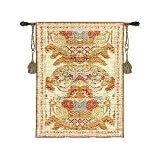Review ArtExpression  / Eastern Tapestry - Artist: Unknown - Fabric Size: 53.00 by 38.00 inches Wall Tapestry with hanging rods and tassels included