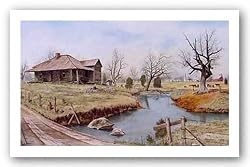 Brady's Tenant House by Howard Burger 15"x25" Art Print Poster