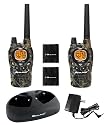 Midland Outfitter Series GXT785VP3 42-Channel 34-Mile 2-Way GMRS Radio with NOAA All Hazard /Weather Alert, Rechargeable Batteries, and Desktop Charger (Pair, Mossy Oak)