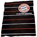 Bertels 8554-09-9-03 FC Bayern M�nchen Fanartikel Fleecedecke Polostreifen Wappen