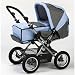 Zekiwa Kombi Kinderwagen +Tragetasche blue-grey