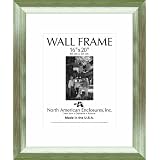 North American Enclosures 9173-1620 Single Mat Picture Display Frame, Silver, 16 by 20 Inch