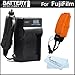 Battery Charger Kit For Fujifilm FinePix XP60 Waterproof Digital Camera For Fuji NP-45A Battery Includes Ac/Dc 110/220 Rapid Travel Charger + Floating Strap + MicroFiber Cloth