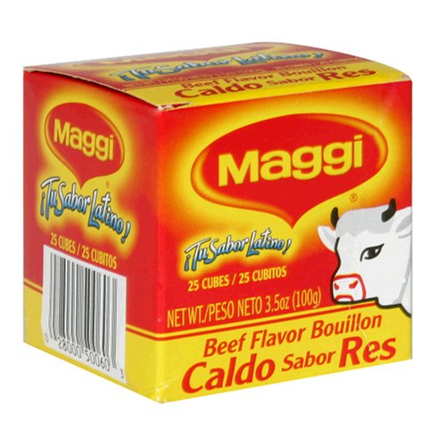 Maggi Beef Boullion, 25-Cube, 3.5-Ounce Containers (Pack of 24) by Maggi