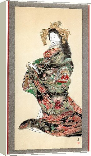 Box Canvas Print of Jigoku Reigan, 19th century (1886). from Heritage-Images