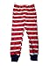 Paw Patrol Little Boys' Gray and Red Stripped Pajama Pants and Long Sleeved Shirt Set