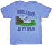 Peanuts Snoopy Chilling Like It's My Job Light Blue T-shirt Tee