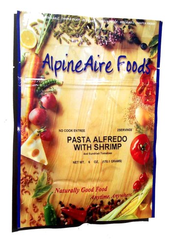 AlpineAire Foods Pasta Alfredo with Shrimp and Sun-Dried Tomatoes