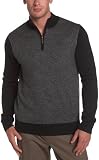 Geoffrey Beene Mens Tweed 1/4 Zip Sweater Vest