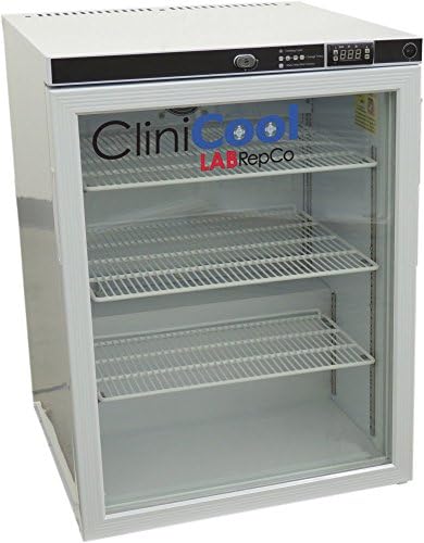CliniCool© Silver Series PRIME 5.2 Cu. Ft. Free Standing Glass Door Undercounter Pharmacy/Vaccine Refrigerator