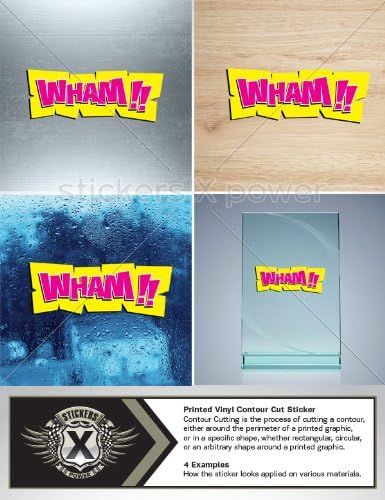 Decal Vinyl Stickers Funny Sound Car Window Wall Art Decor Doors Helmet Truck Motorcycle Note Book Mobile Laptop Glass Size: 4 X 1.5 Inches Vinyl color print