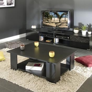 Mango Table Basse Noir 89 X 67 X 31 Cm - Couleur : Cm