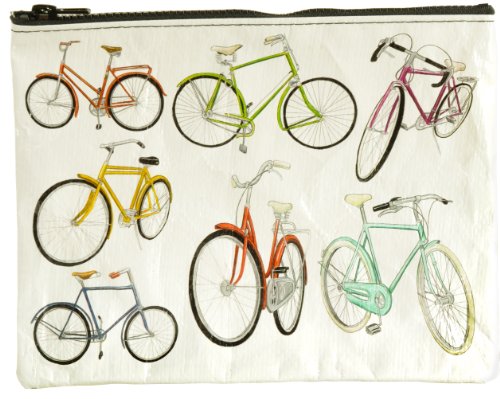 Blue q bicycles zipper pouch