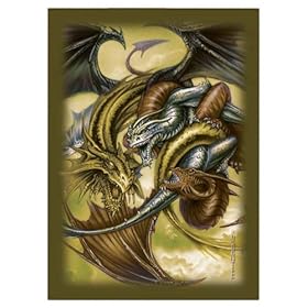  Ultra Pro Trinity Dragon Gold Small-Size Deck Protectors (60 Sleeves)