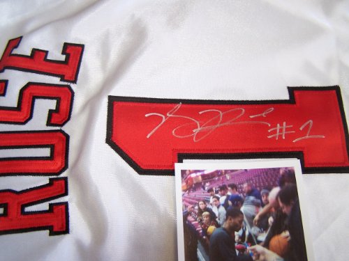 Derrick Rose Chicago Bulls Signed Autographed Basketball NBA Jersey Coa & Tamper Proof Hologram Proof Photo