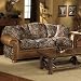 Cabela's Premium Rustic Retreat Camo Leather Loveseat