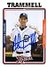Alan Trammell Autographed / Signed 2005 Topps No.277 Detroit Tigers Baseball Card