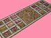BEADED SARI KHAKI INDIAN RUNNER TAPESTRY WALL HANGING